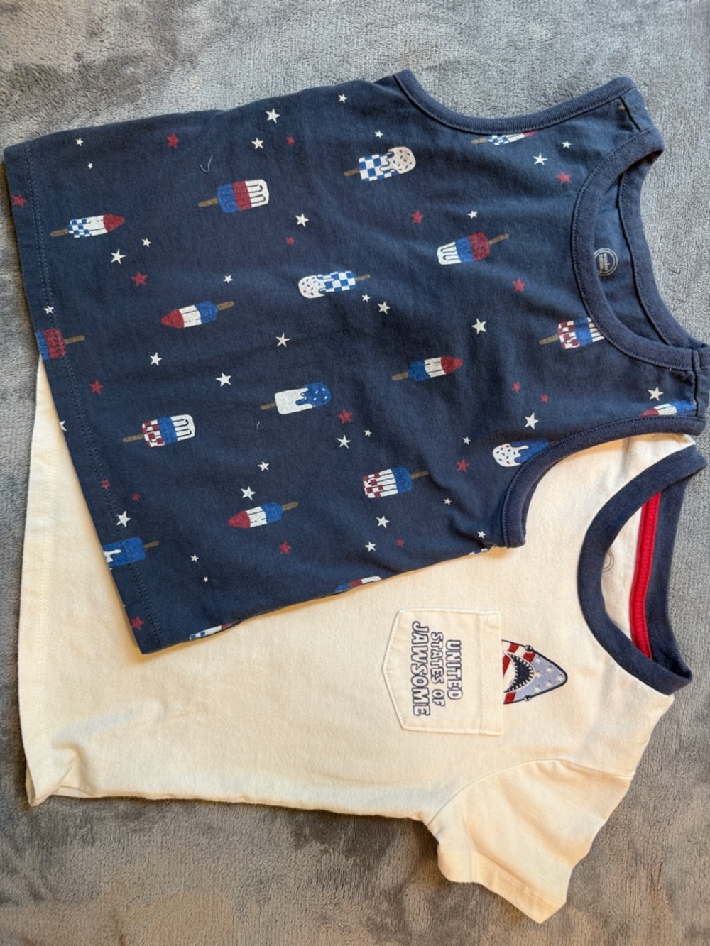 wonder nation Memorial Day / 4th of July Tank Top & Short Sleeve Top Duo